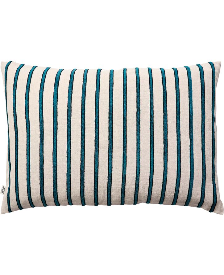Magasin du Nord Collection STRIPE/PETROL, PYNTEPUDE 40x60 CM