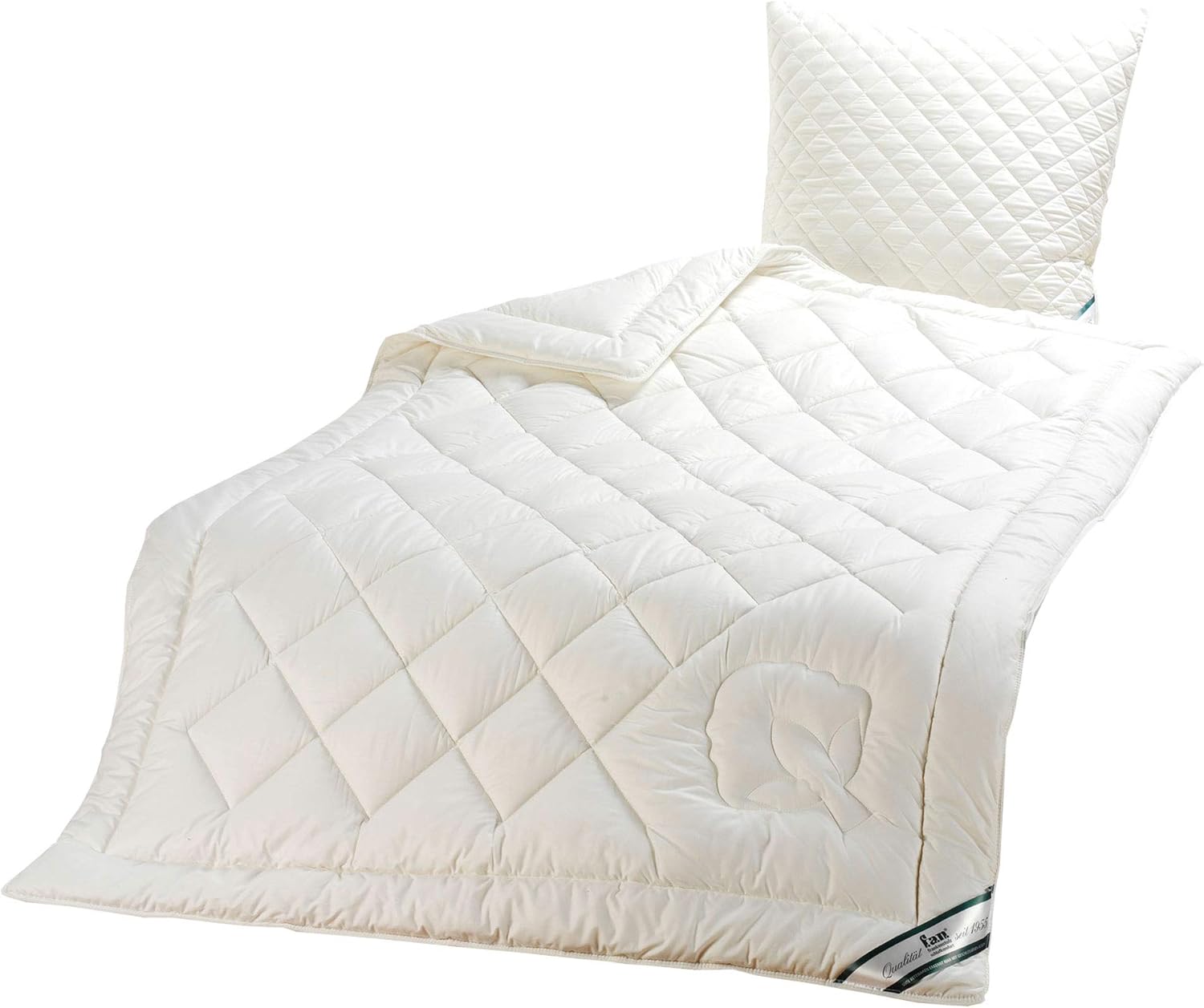 f.a.n. frankenstolz 50440-10011-19 Duo-Steppbett kbA Baumwolle, 135 x 200 cm, Natur