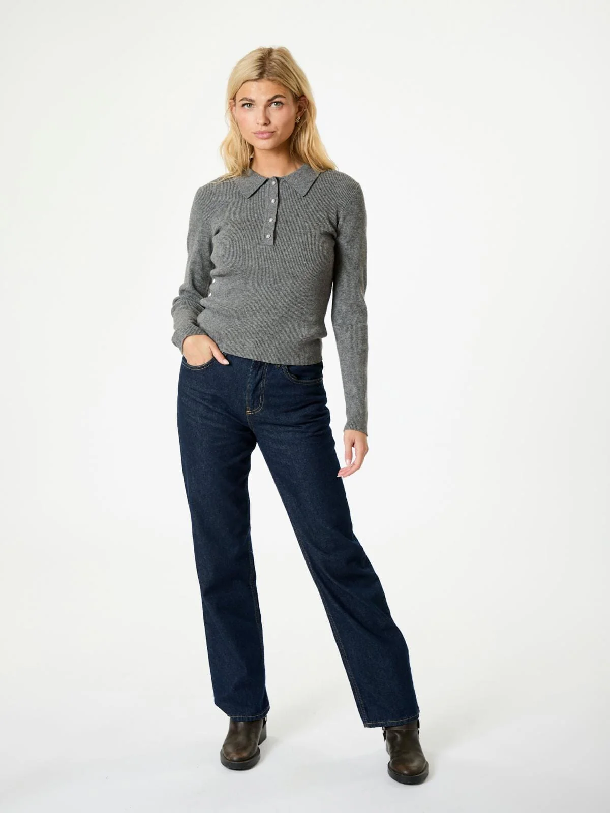 Neo Noir Panama Knit Blouse