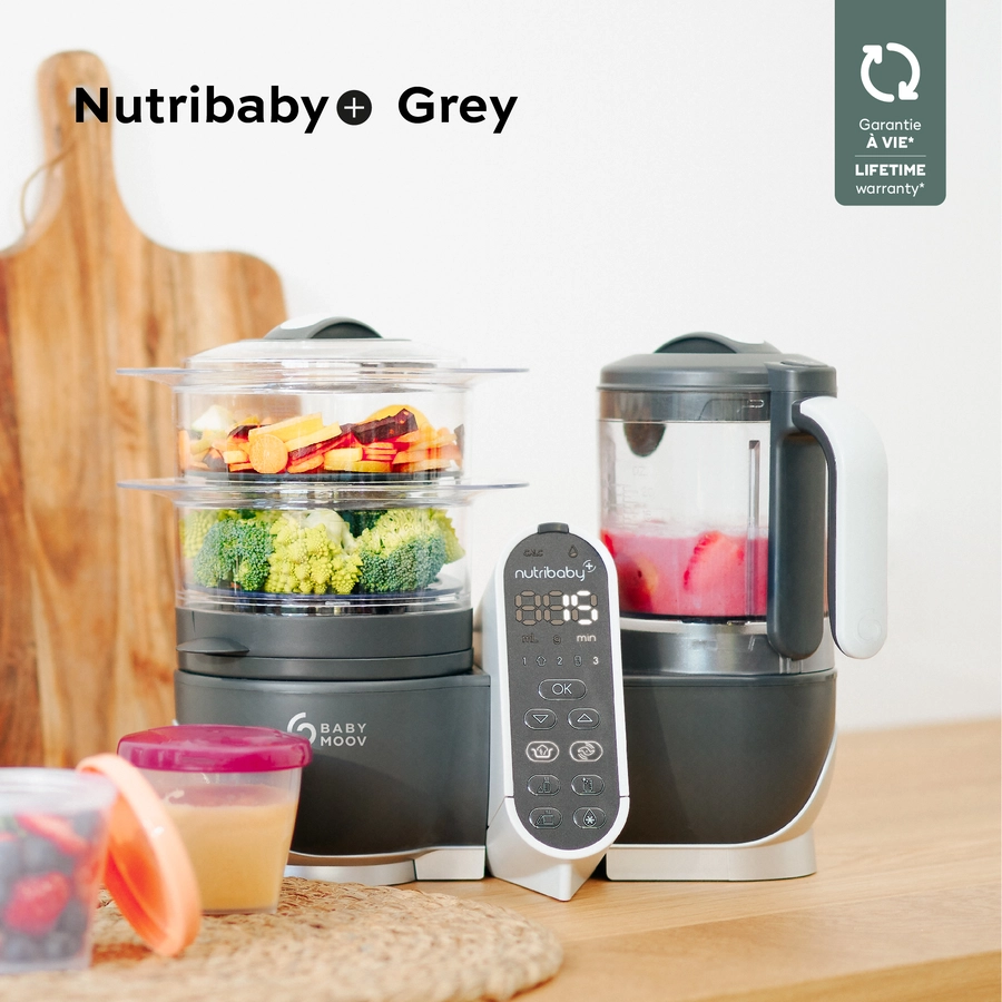 babymoov Küchenmaschine Nutribaby plus industrial grey