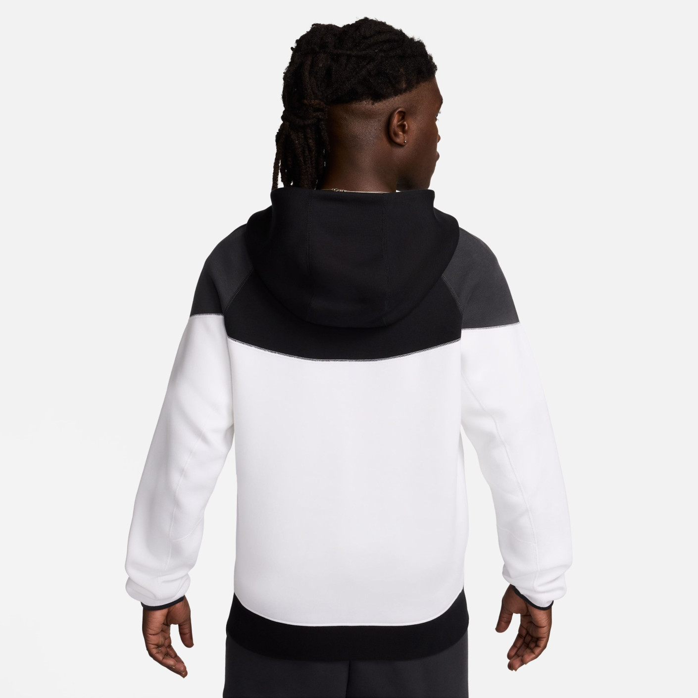 Nike Tech Fleece Sportswear Vest Wit Zwart Donkergrijs Lichtgeel