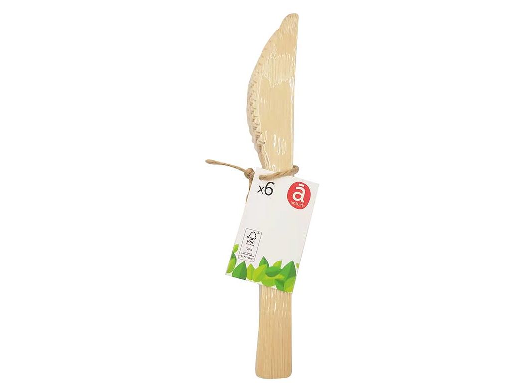 FACA BAMBOO ACTUEL PACK 6 UNIDADES