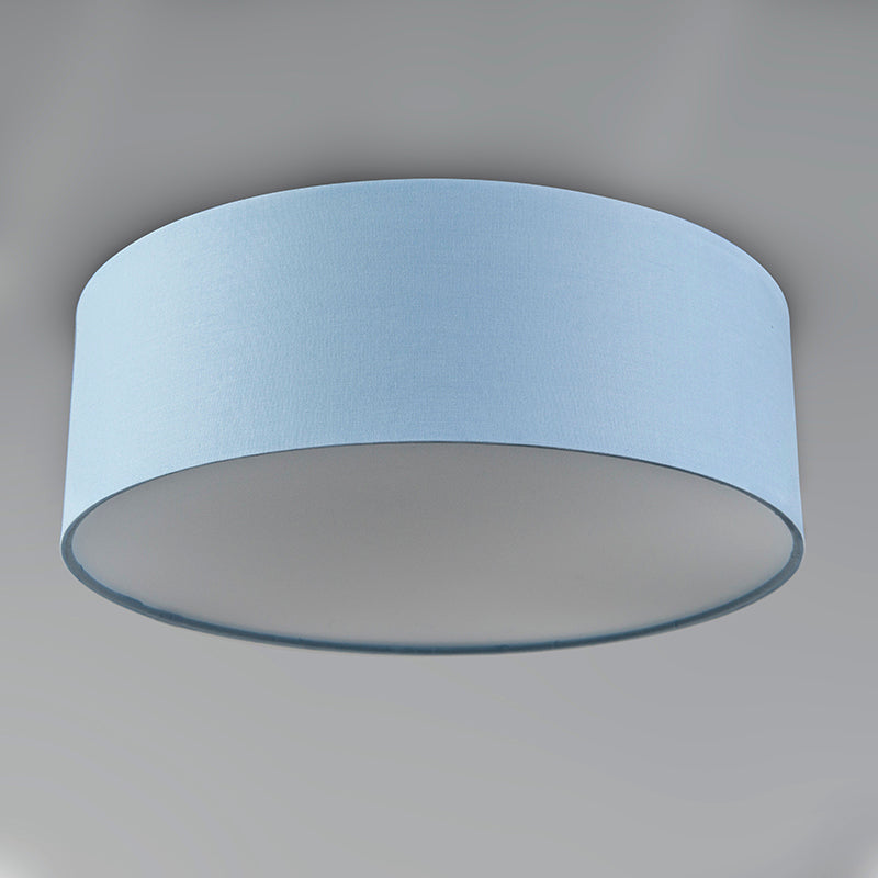 QAZQA Plafondlamp blauw 30 cm incl. LED - Drum LED