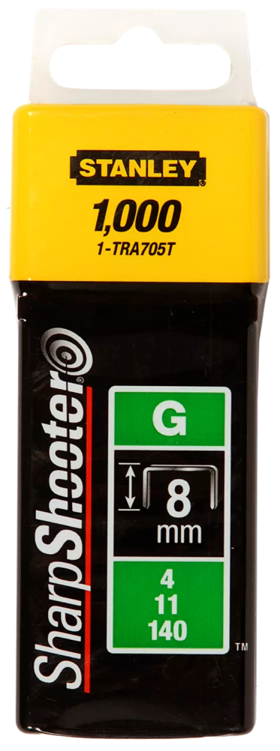 Stanley 1TRA704T Heavy Duty nieten - G type - 6mm (1000st)
