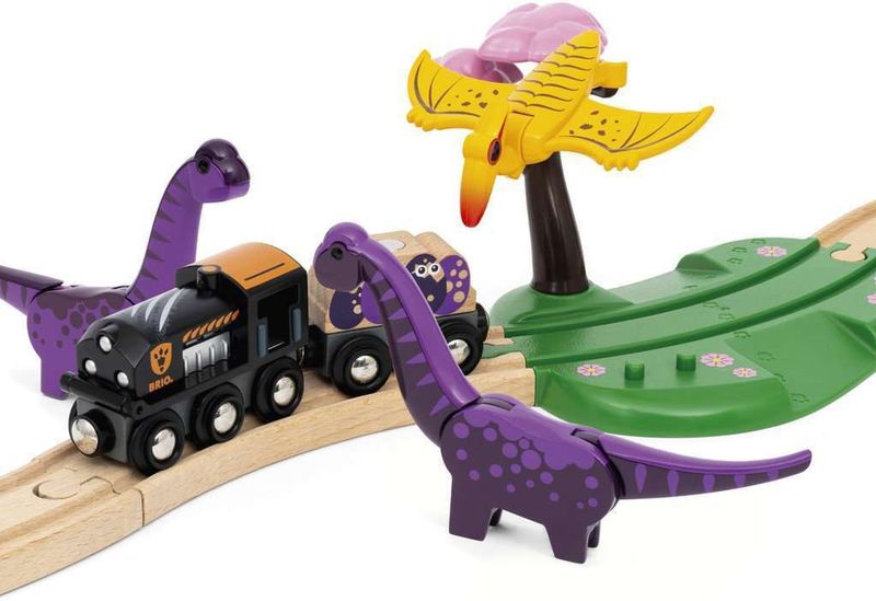 BRIO - 36094 - Dinosaurus Avonturenset - Multi - Hout - 21-delig