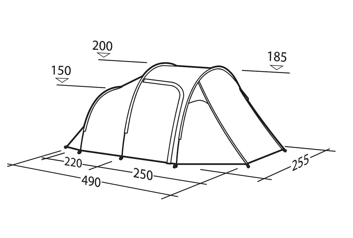 Robens Cima Versa 4 Tunnelzelt für 4 Personen