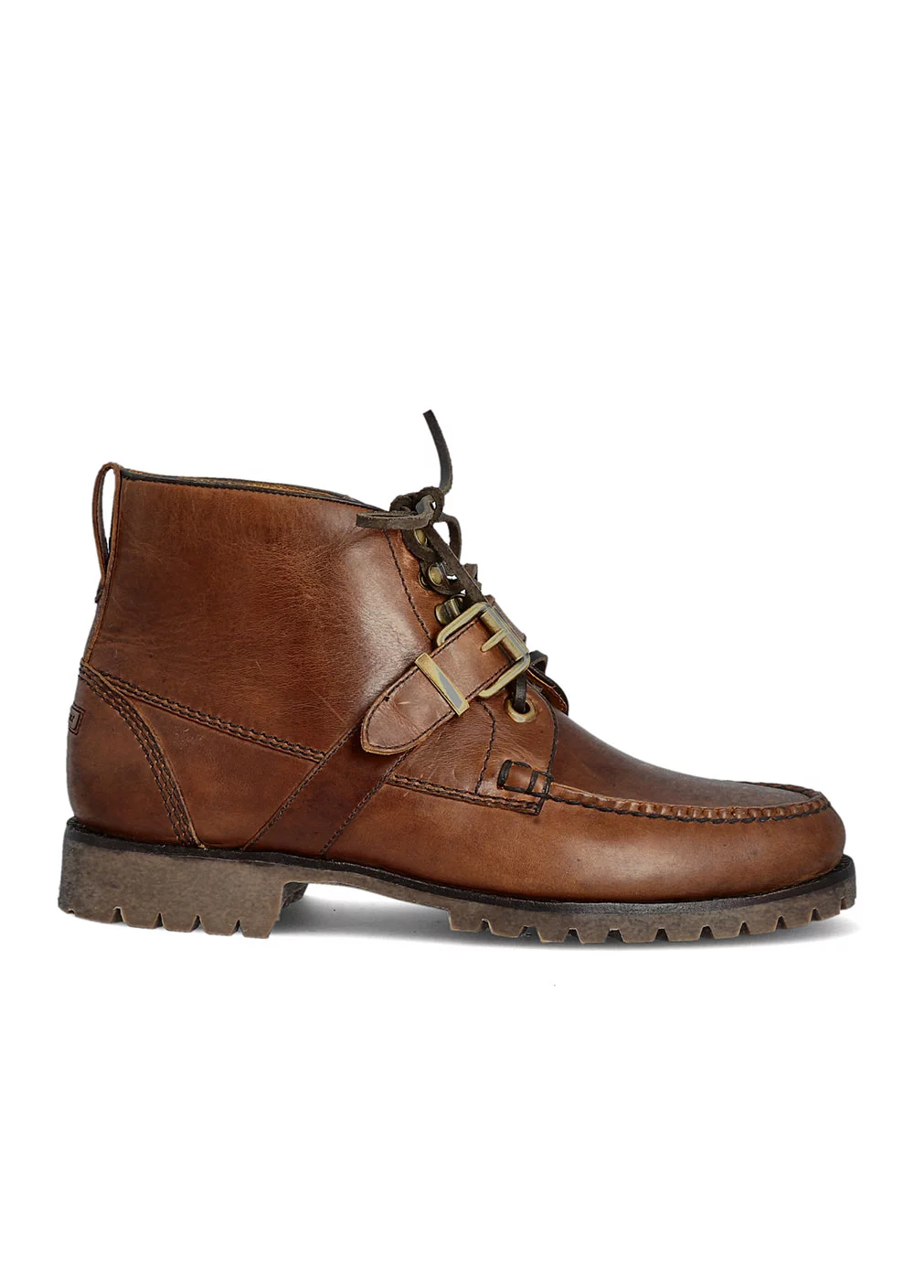 LUG BELT BOOT CUIR MARRON