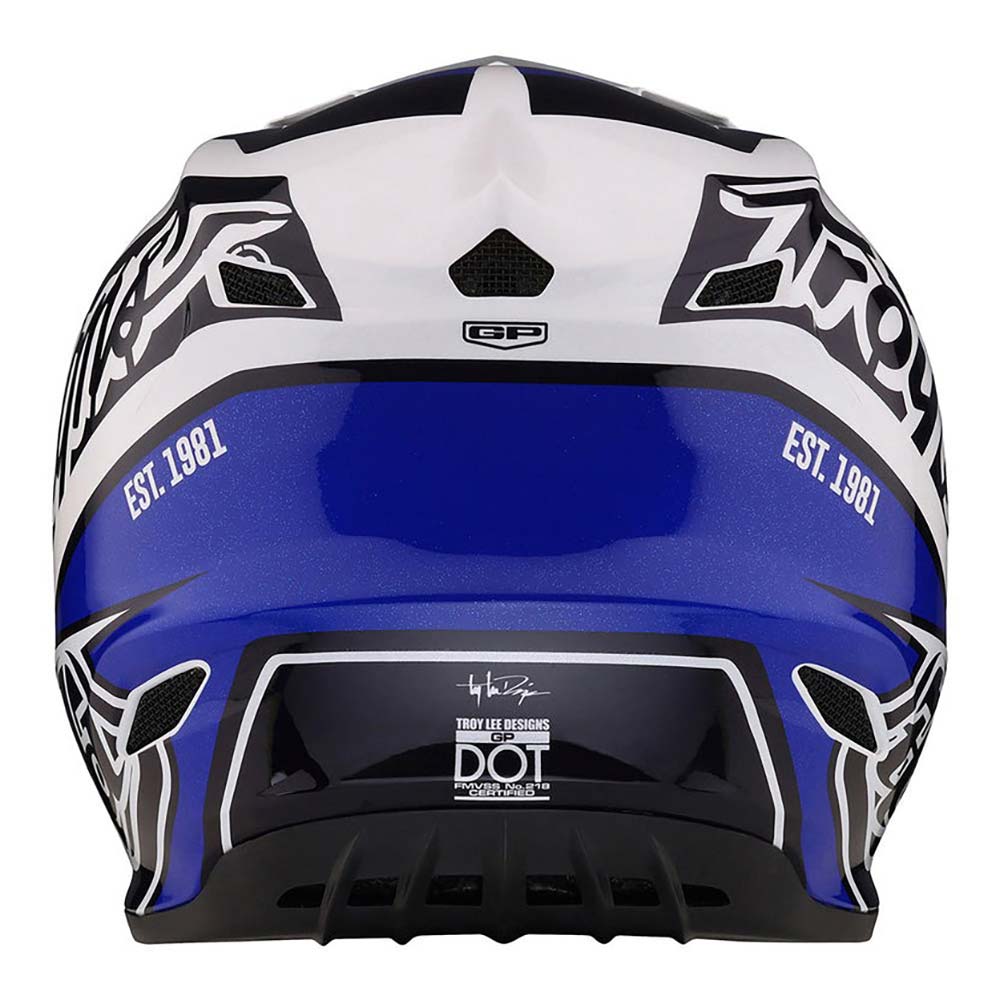 Troy Lee Designs - Casque GP Slice Bleu / Blanc