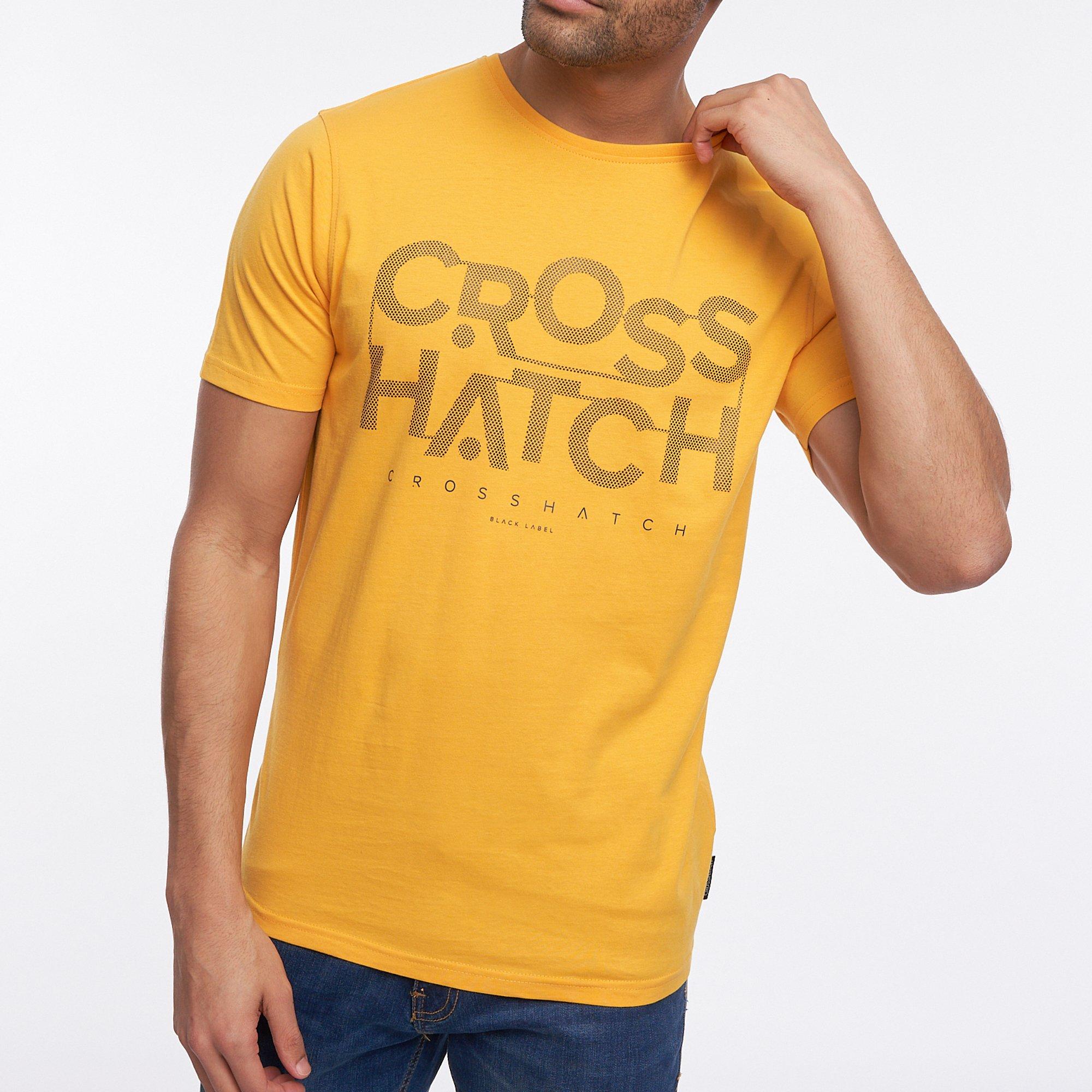 Crosshatch CH Logo Short Sleeve T Shirt Mens