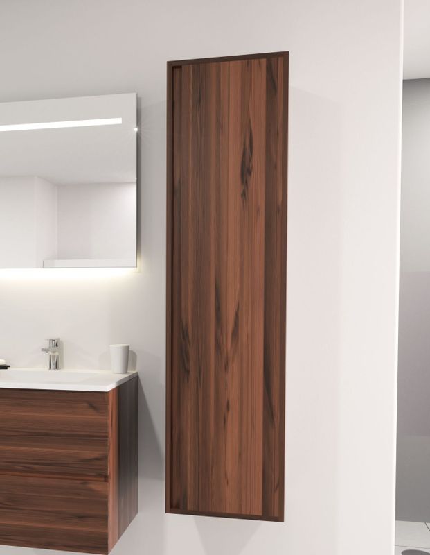 SaniGoods - Sally - Kolomkast - Donker Eiken - 160 cm - 1 Deur