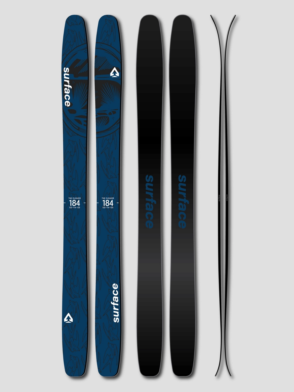 Surface The Cleaver 2024 Skis blue/black