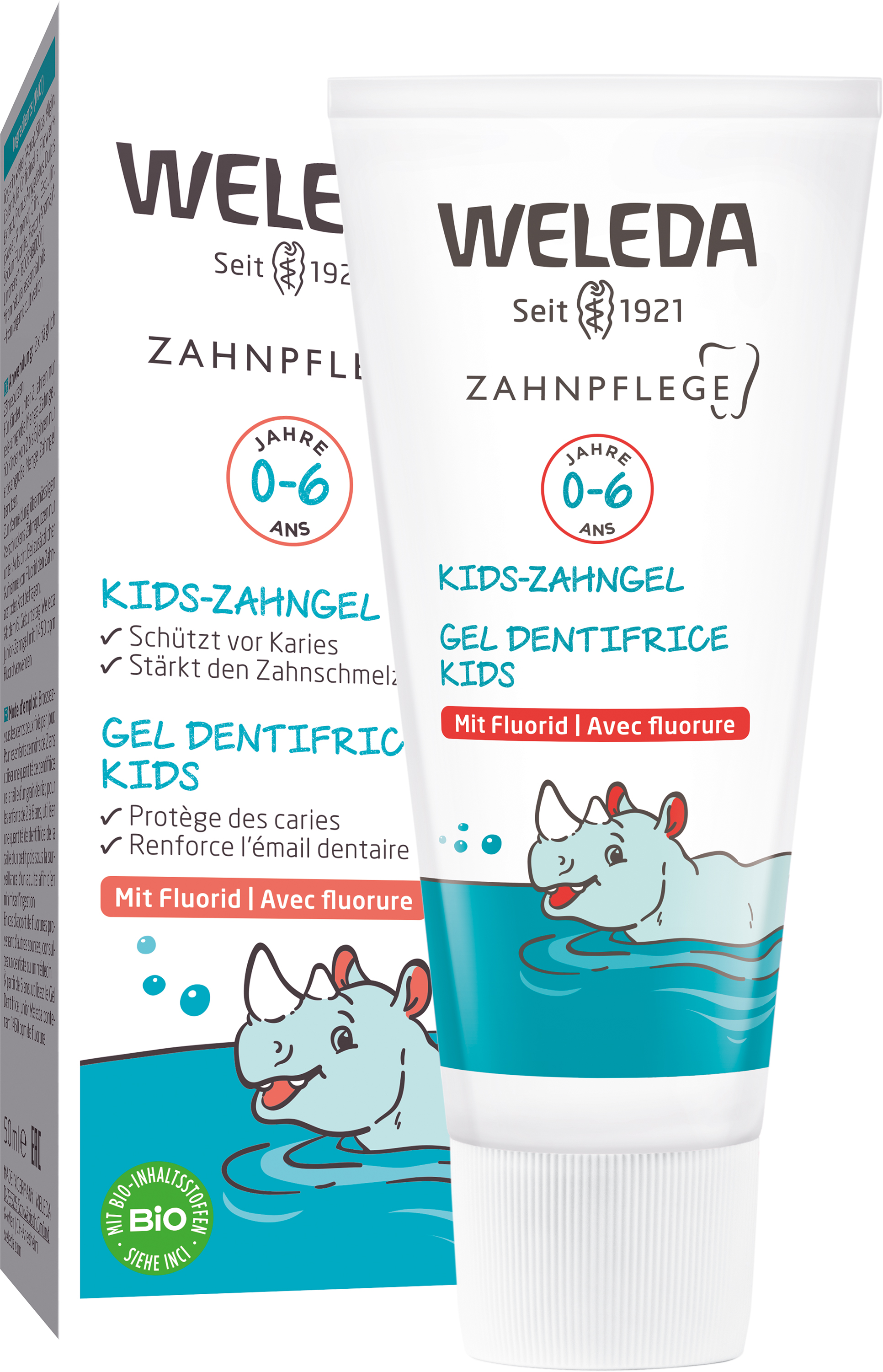 Weleda Zahngel Gel Kids mit Fluorid Tb 50 ml