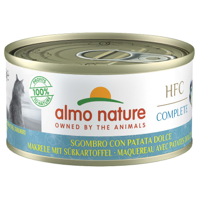 Almo Nature HFC Complete Katzenfutter HFC Makrele mit Süsskartoffel 24x70g