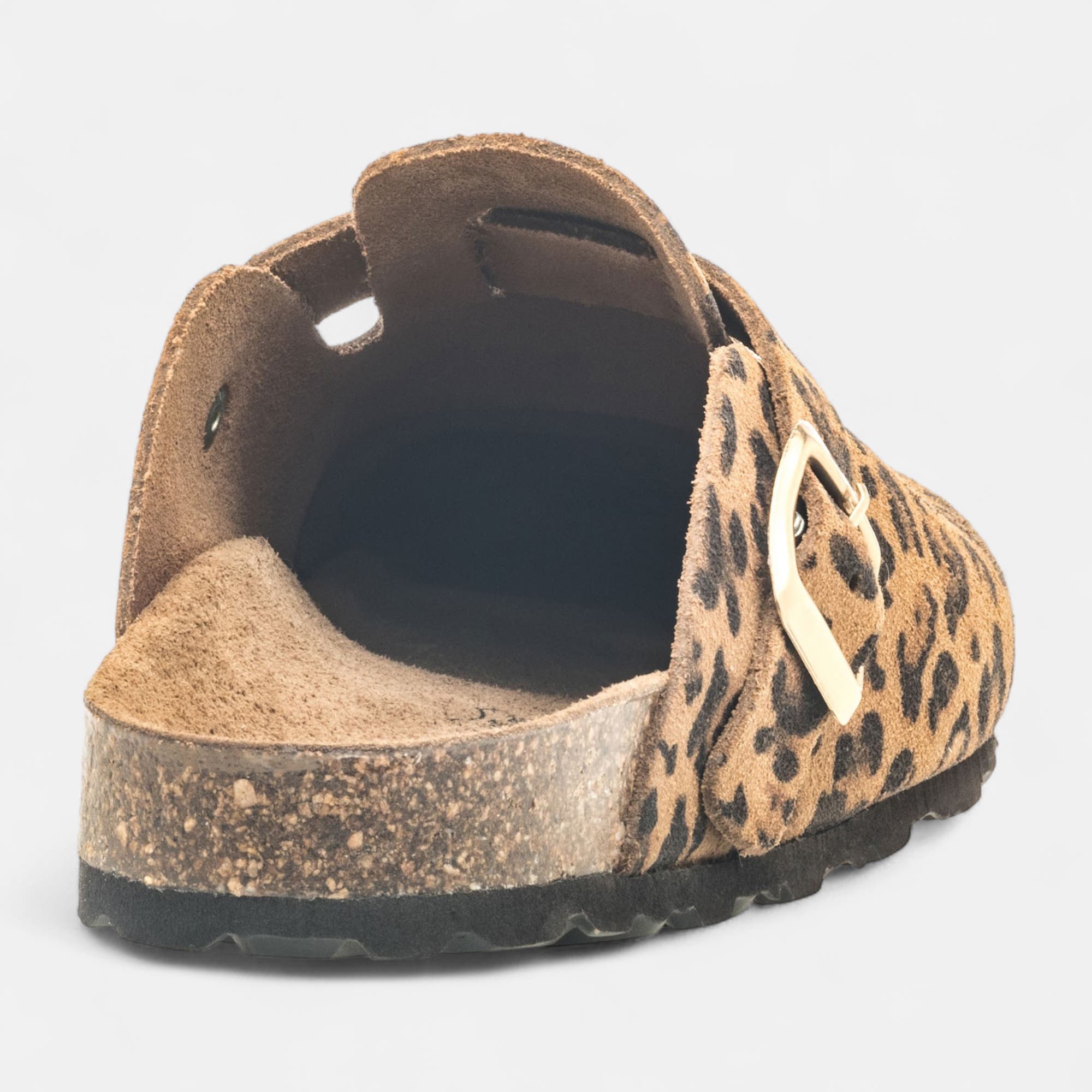 Mules Femme en cuir camel