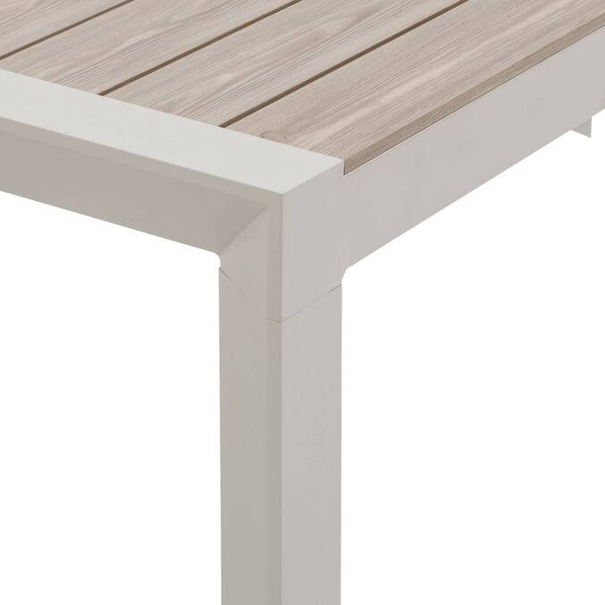 Table de jardin ÉVASION Effet bois Lin & Argile
