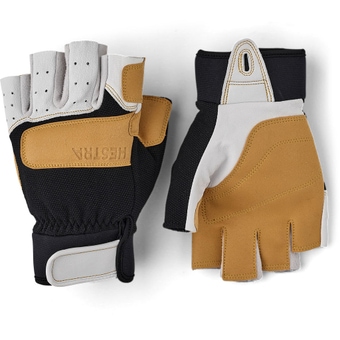 Hestra Climbers Short 5-Finger Klettersteig-Handschuhe Offwhite / Black