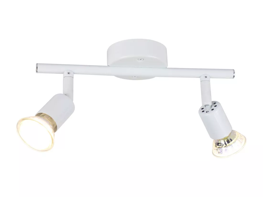 NETTLIFE Spot de plafond LED orientable GU10 2 flamme Spots de plafond Salon industriel orientable