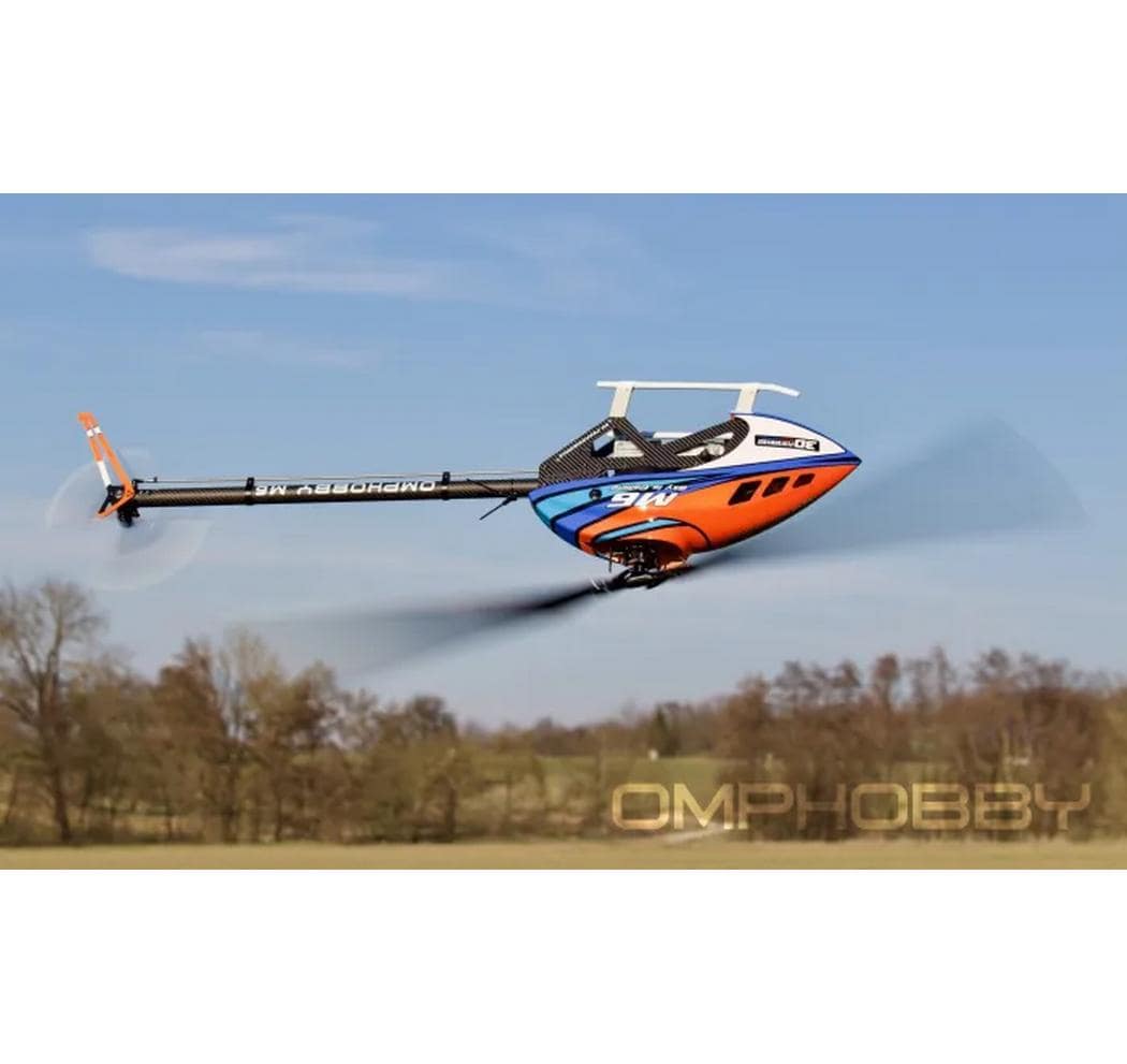 Helikopter M6 Cosmic-Orange Bausatz und Rotorblätter<br>M6 vielseitiger Modellheli