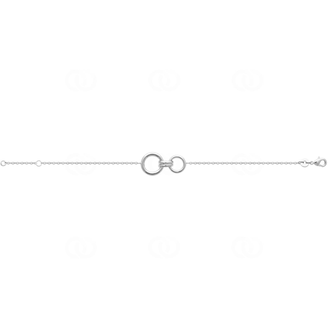 Armband 925 Silber rhodiniert Maillons 18cm