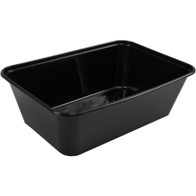 Bak, PP, 750ml, 172x120x50mm, zwart