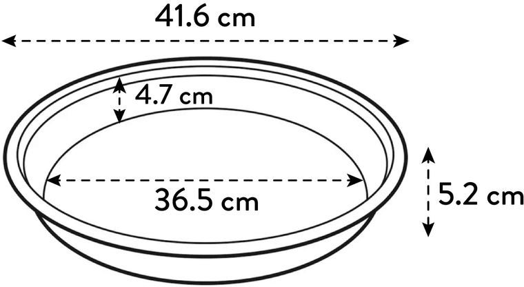 Elho plantenschotel Universeel transparant D 41,6 H 5,2 cm