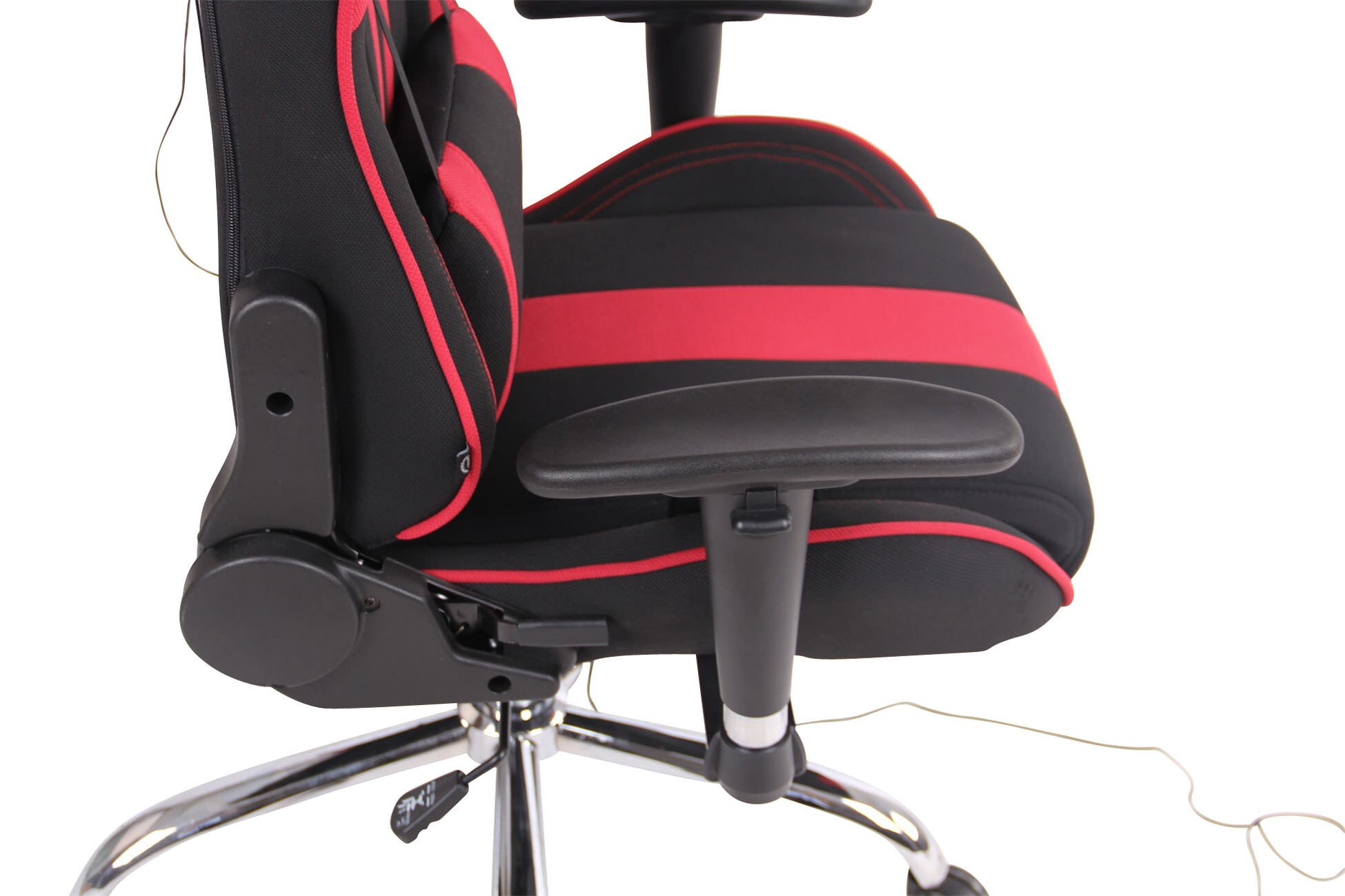 CLP Gaming Bürostuhl Limit XM Mit Stoffbezug I Gamingstuhl mit Fußablage I Höhenverstellbar I Computerstuhl Mit Massagefunktion