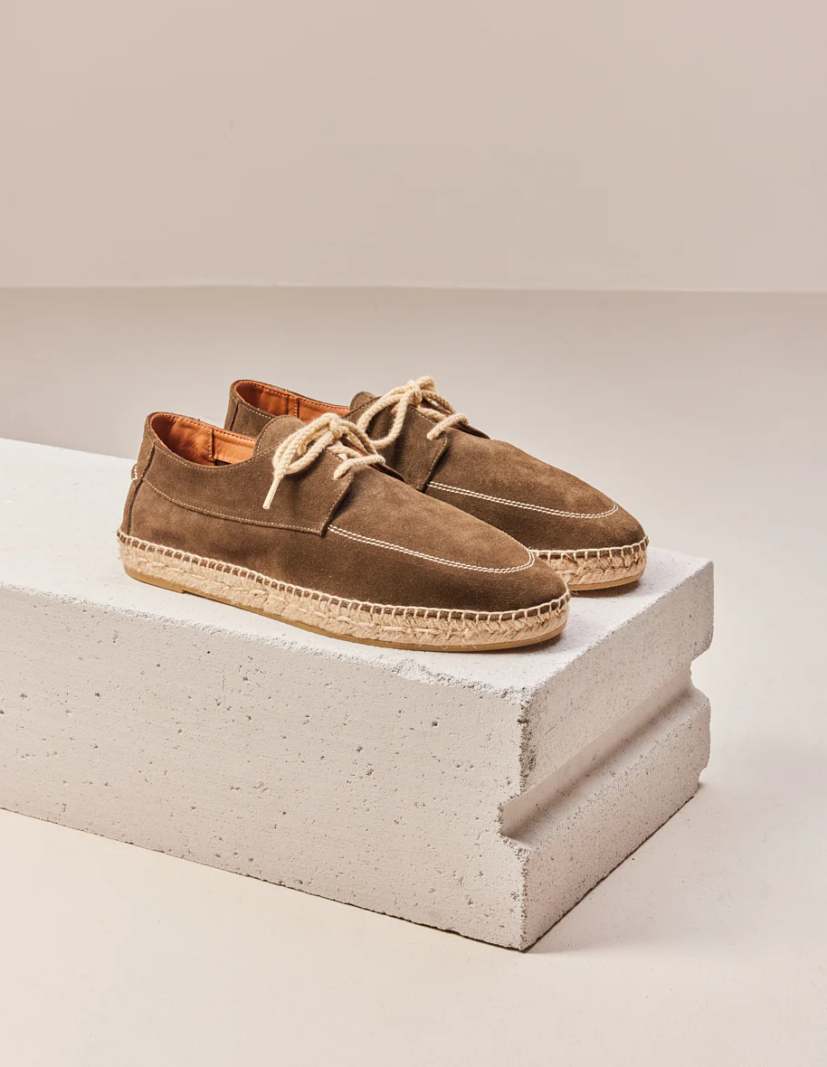 Espadrilles Charles - Suède kaki