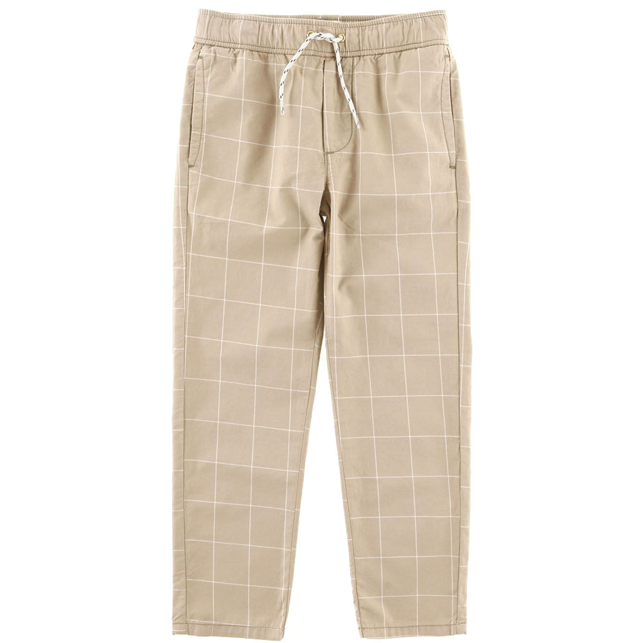 Bellerose Pantalon Pharel en Toile de coton à carreaux  beige
