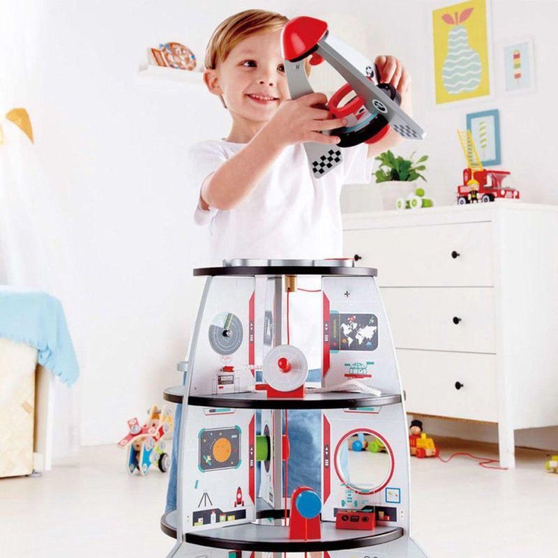 Hape Houten Ruimte Raket 4 Verdiepingen