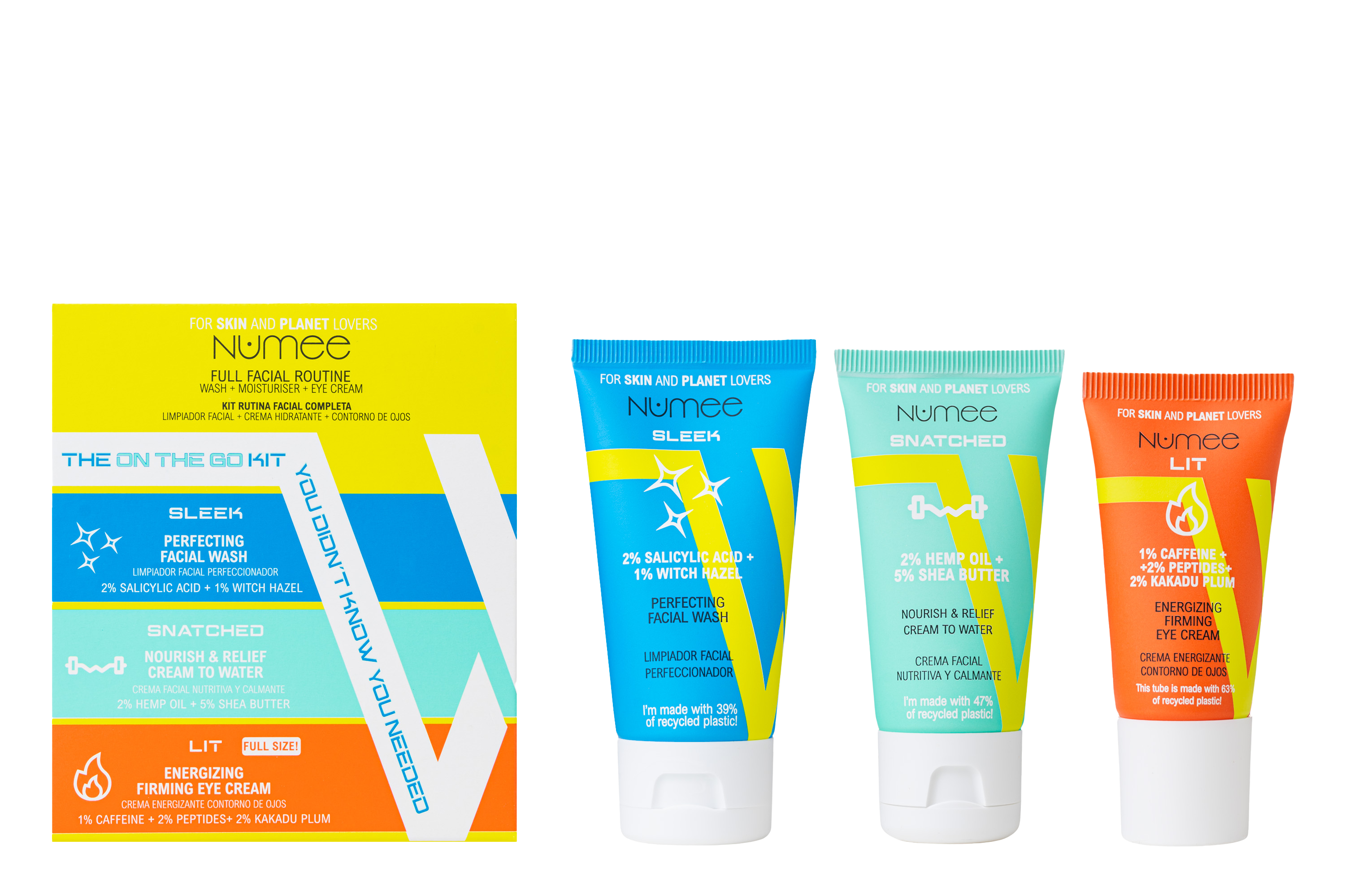 Win Kit Rutina Facial Tamaño Viaje Estuches de cosmética