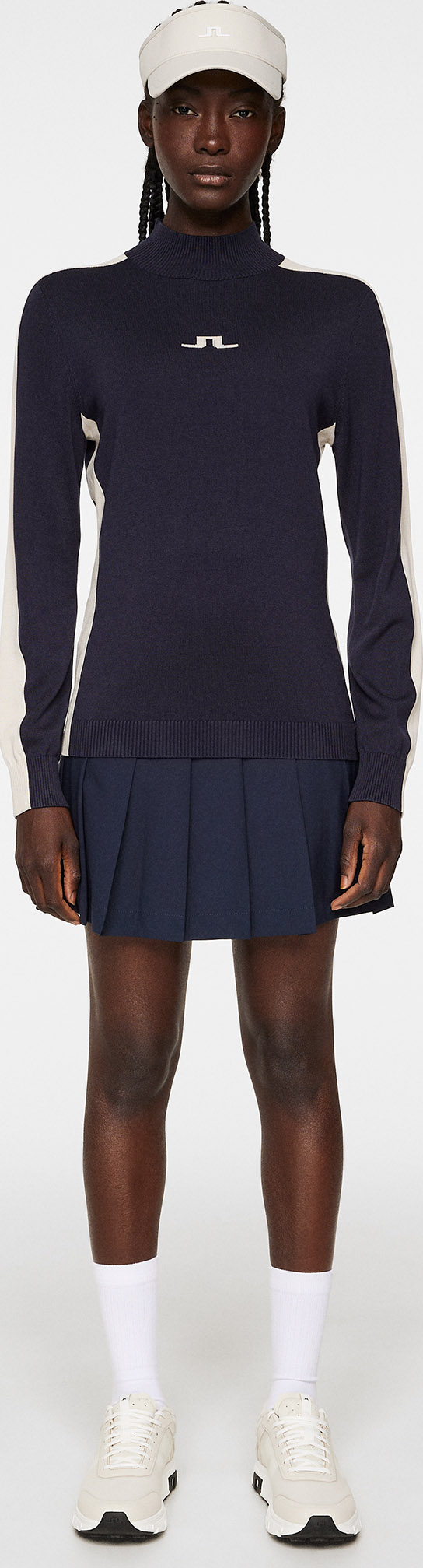 Adia Knitted Sweater Dame JL Navy
