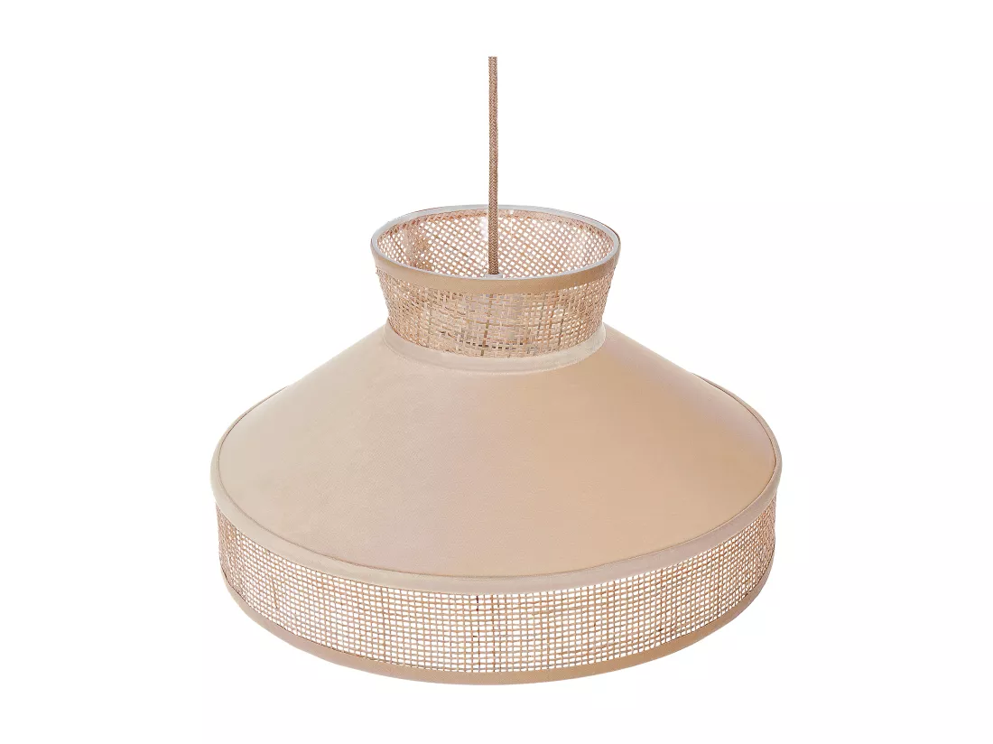 Lampe suspension BATALI Rotin Beige