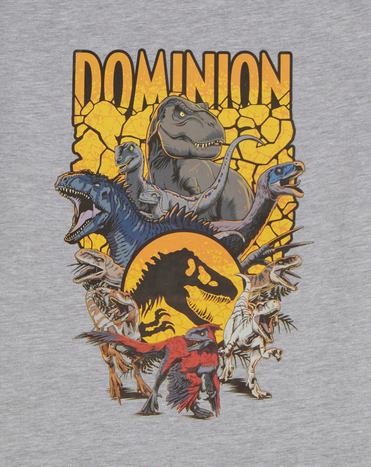 T-Shirt JURASSIC WORLD DOMINION in grey
