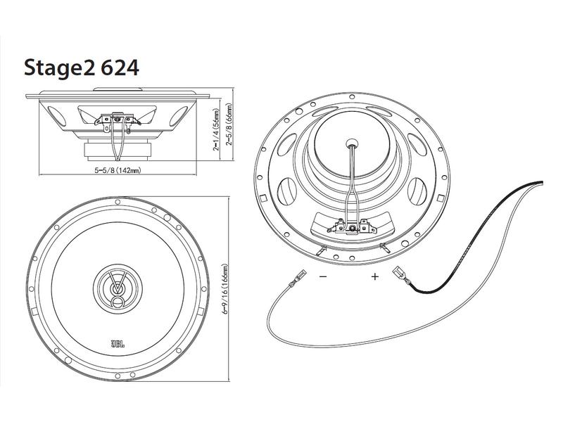 JBL Car 2-Weg Lautsprecher Stage2 624 Car Hifi Lautsprecher