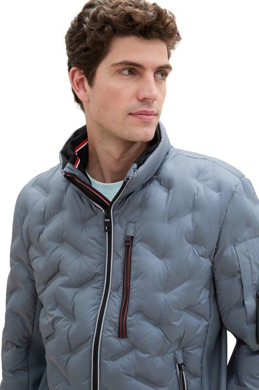 Tom Tailor - Casual Tussenjas - Blauw - 100% Polyester - Regular Fit