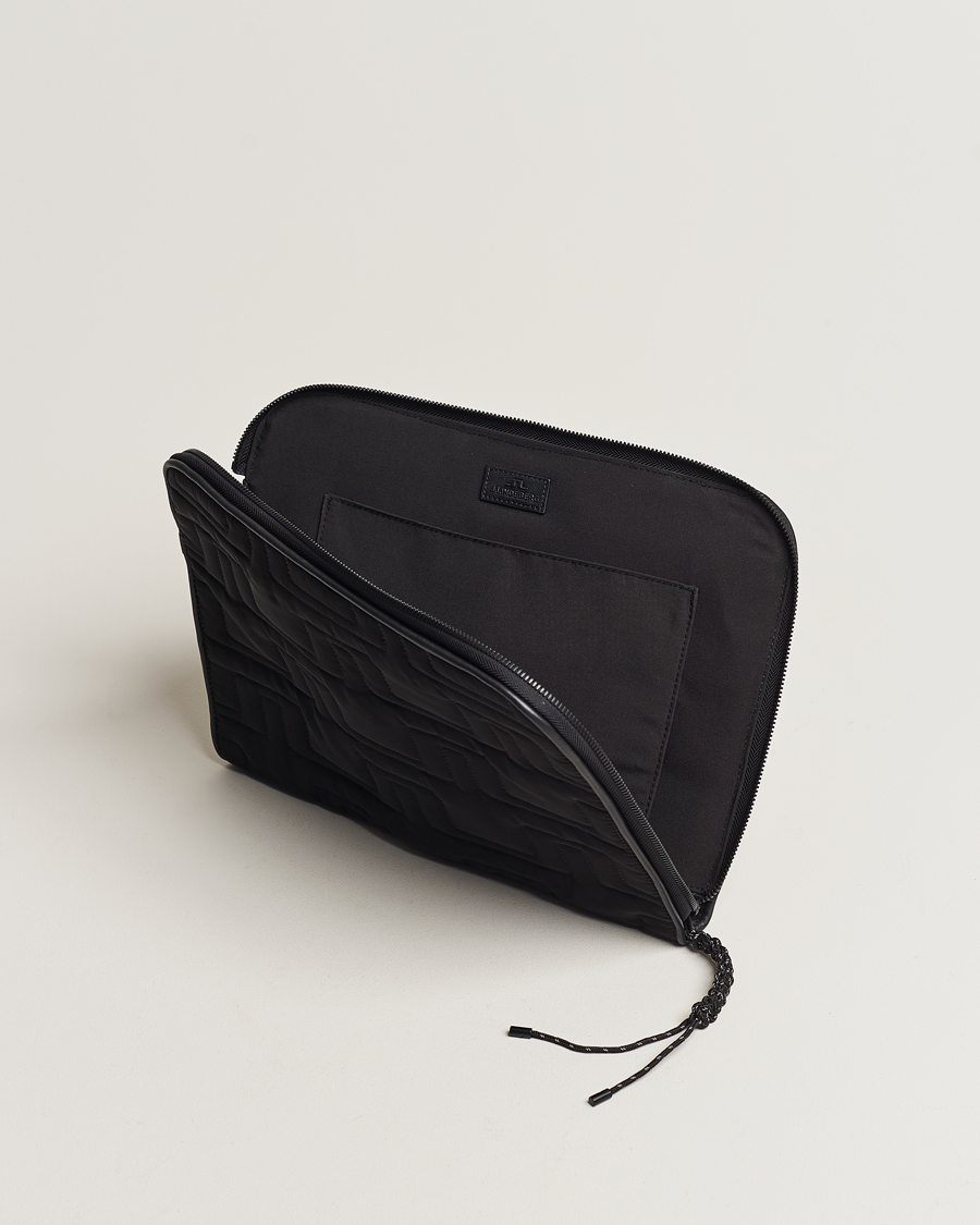 J.Lindeberg Padded Laptop Case Black