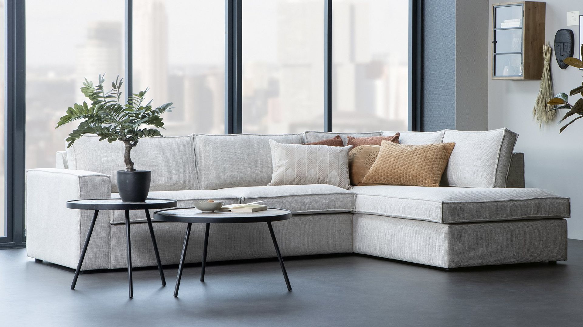 WOOOD Freddie Hoekbank Natural