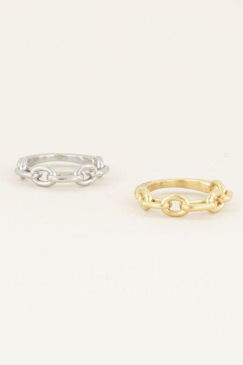 Ring ovale schakels