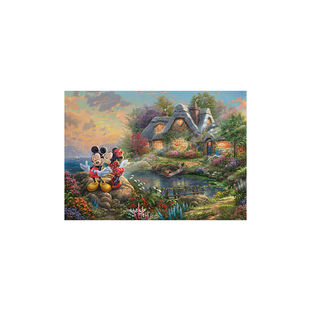 Puzzle - Mickey et Minnie Les Amoureux - 1000 Pièces