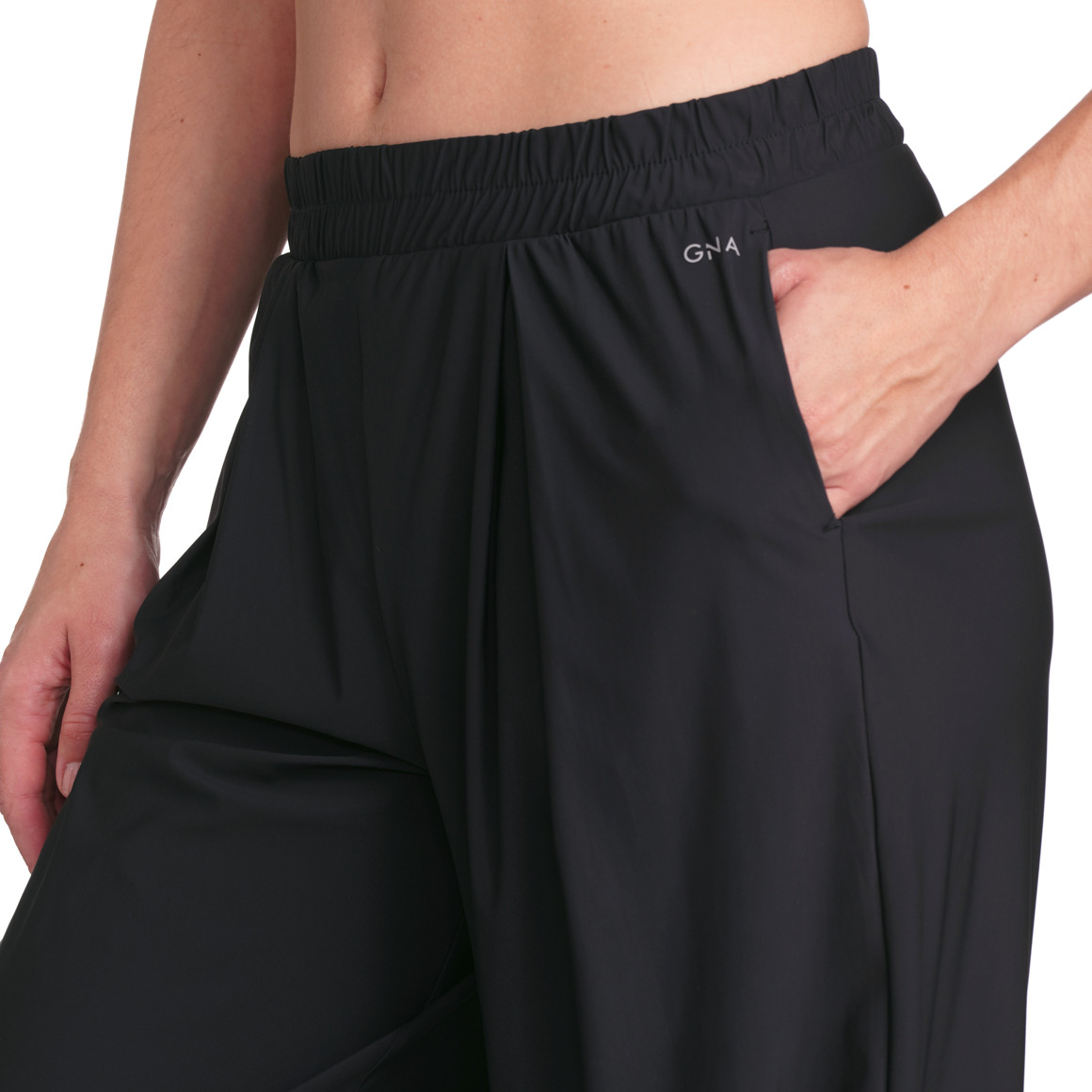Gina Sports Damen Sporthose in Unifarben schwarz