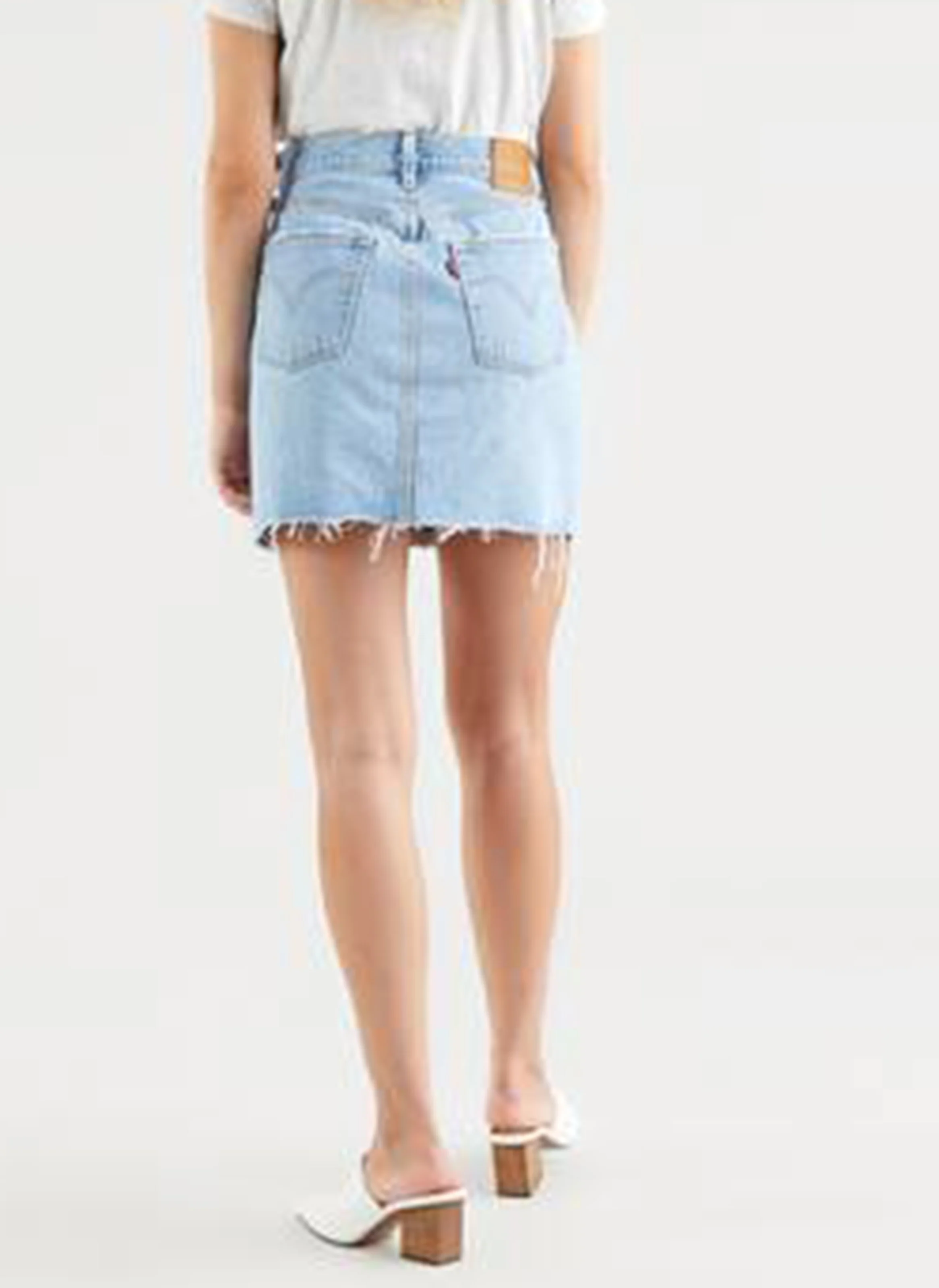 HR DECON ICNIC BFLY SKRT - Jupe courte en jean taille haute | Jean Délavé