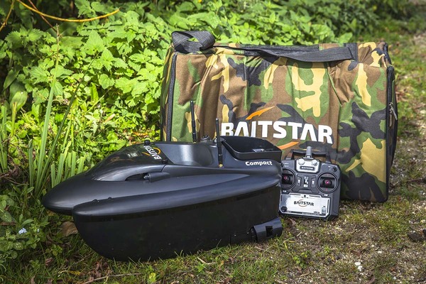 BaitStar Voerboot Compact Black   Sonartab Dieptemeter