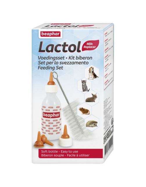 Beaphar Lactol Voedingsset Inclusief Zuigflesje - Melkvervanging - per stuk