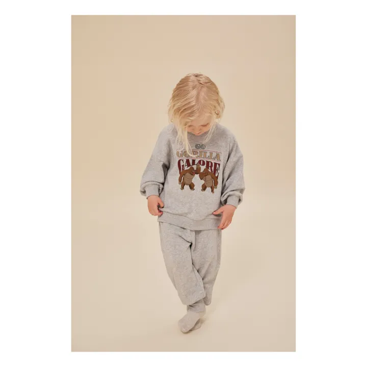 Konges Sløjd Jogger Loupy Lou Coton Bio | Gris chiné