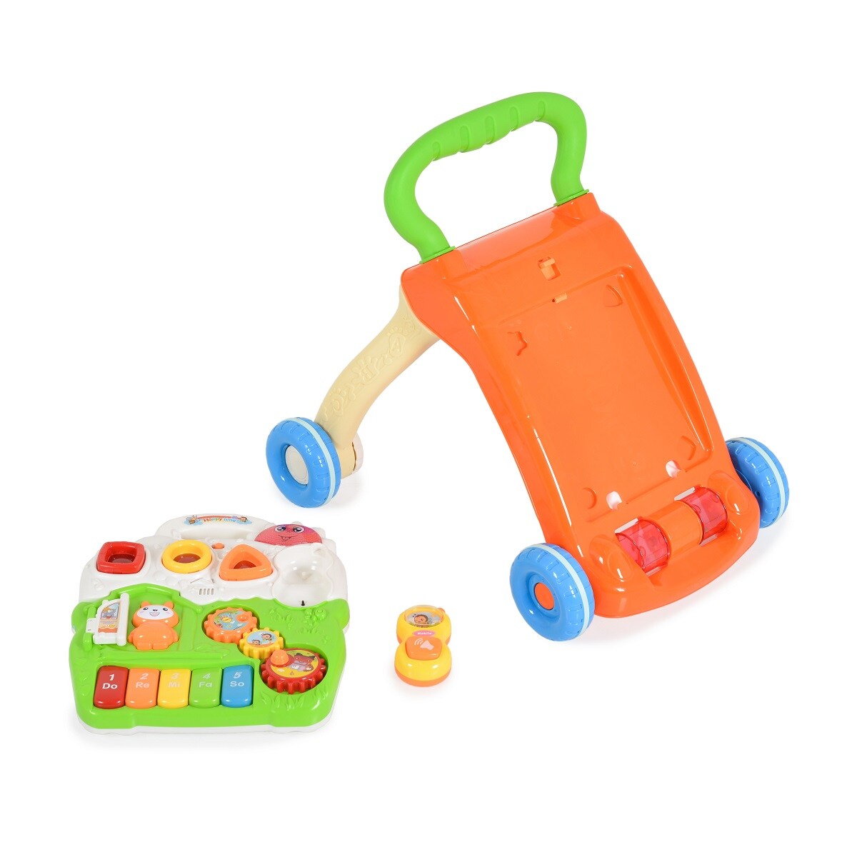 Moni Lauflernwagen Piano 999c abnehmbar Spielcenter Melodien, Lichter, Geräusche grün