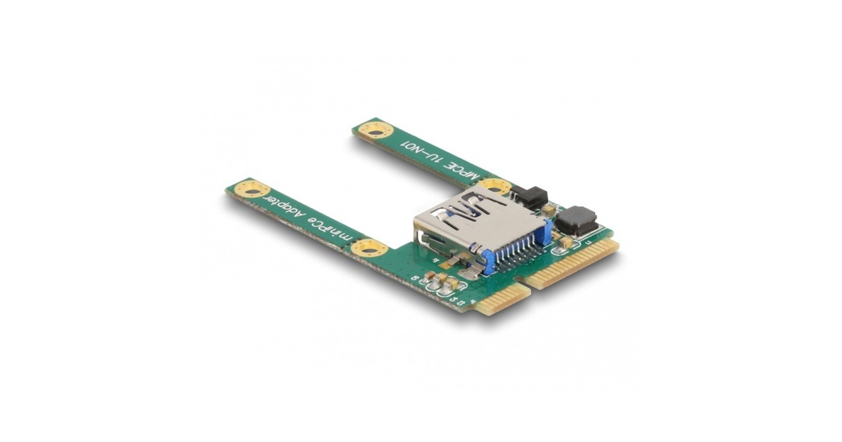 DeLOCKMini PCIe I/O 1 x USB 2.0 Type-A female full size / half size controller