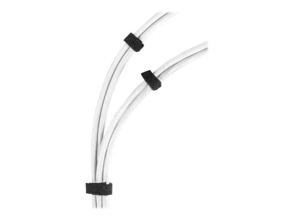 DELTACO CM1025S - Kabelbinderrulle - 25 m - sort
