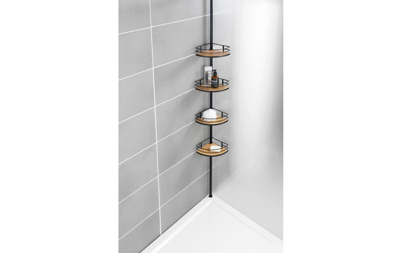 Bad-Utensilienhalter Dolcedo SchwarzEckregal