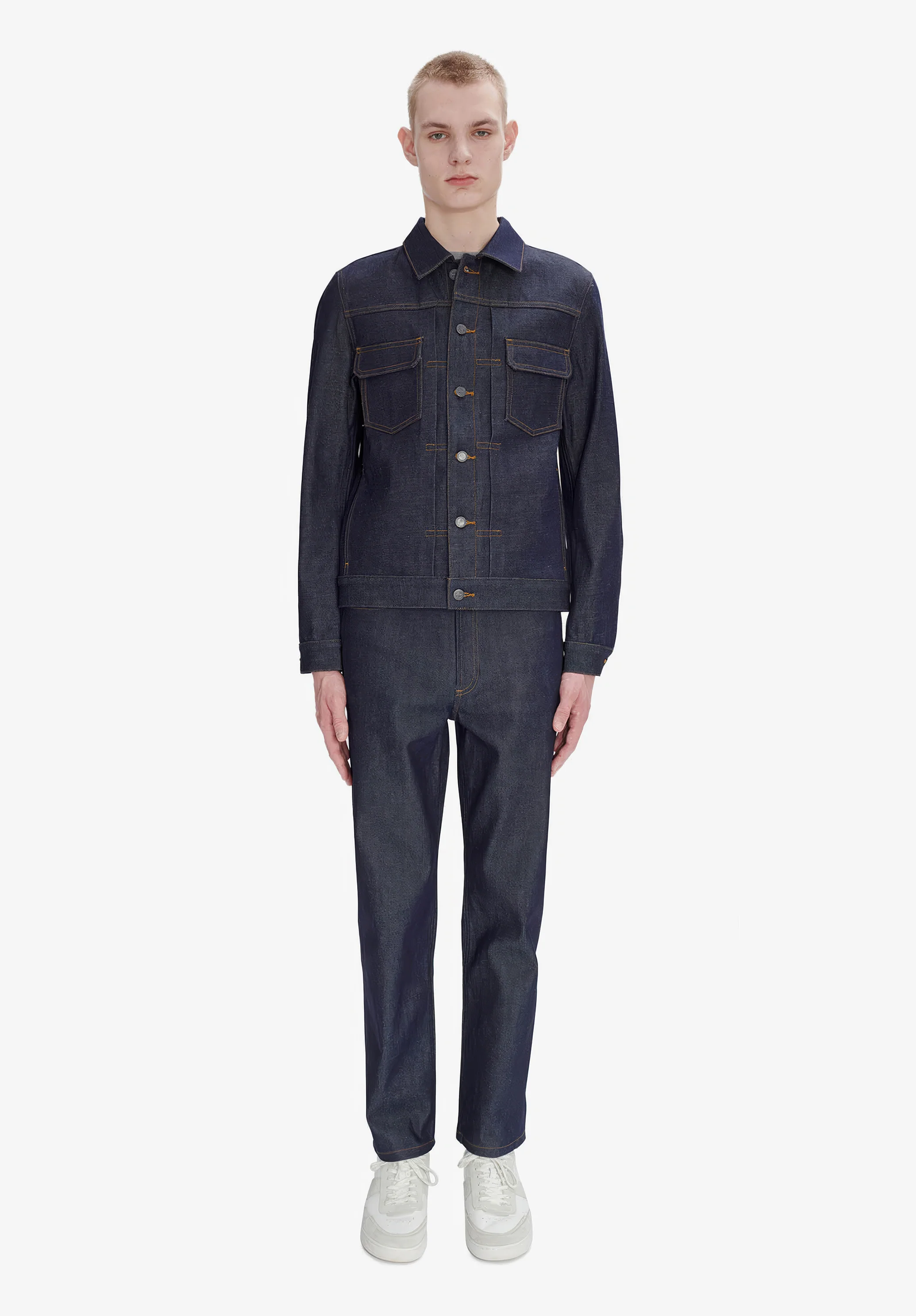 veste jean work - Indigo