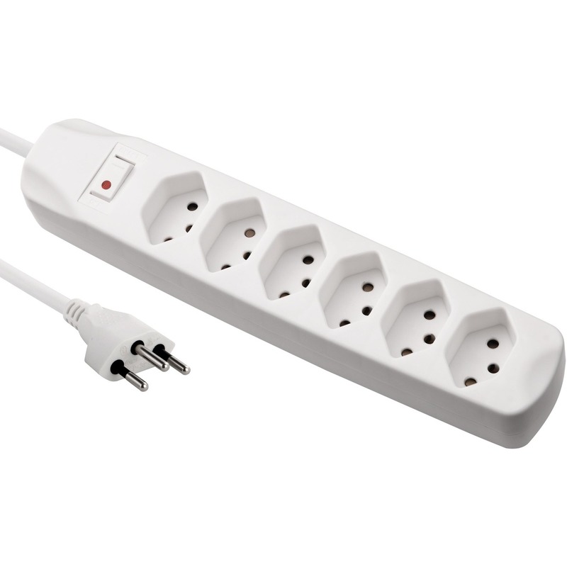 S-Electro Steckdosenleiste 85.110.6WS, 6x T13, 1.5 m
